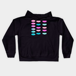 Back to School Teal and Fuchsia Gradient Planner Labels Kids Hoodie